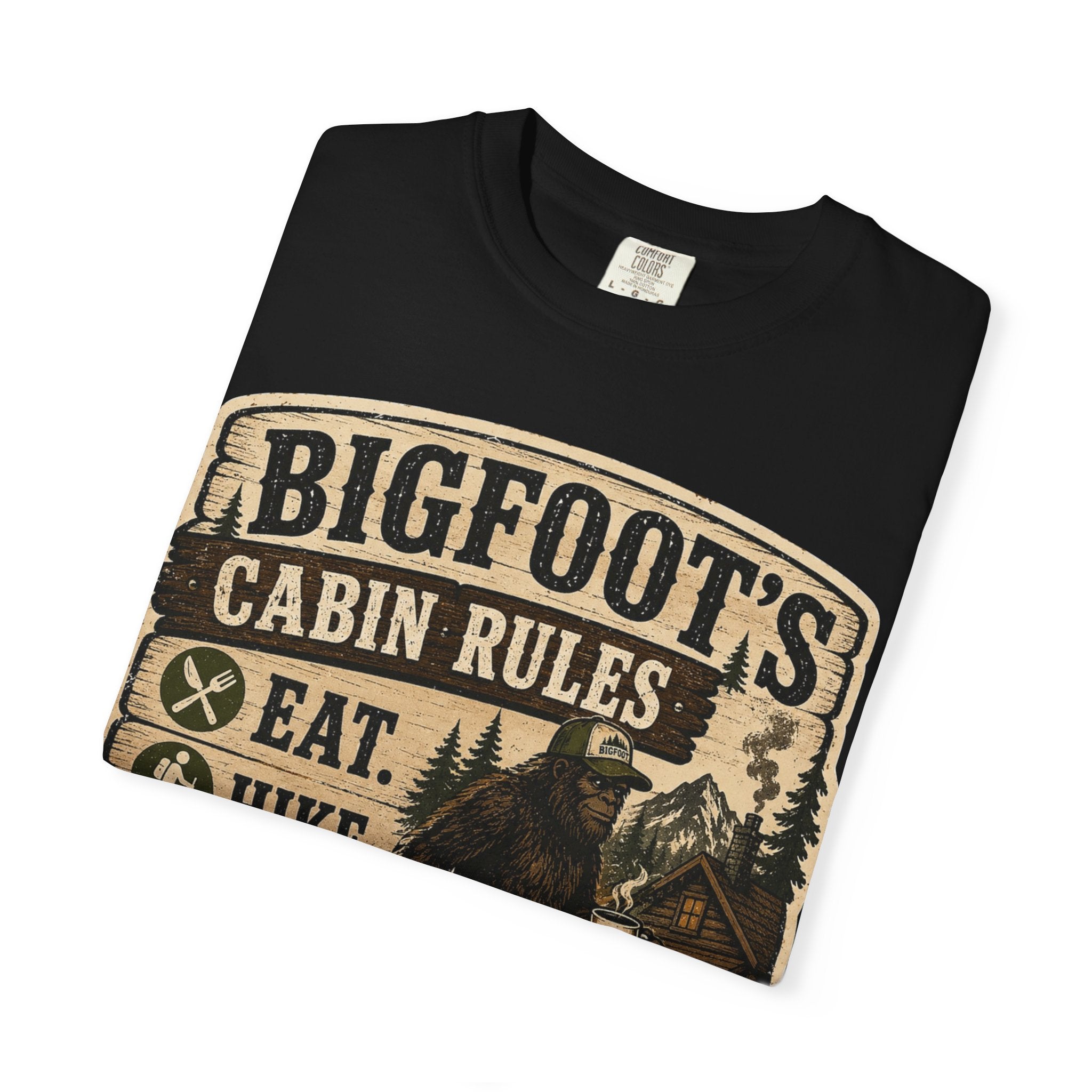 Bigfoot's Cabin Rules T-shirt