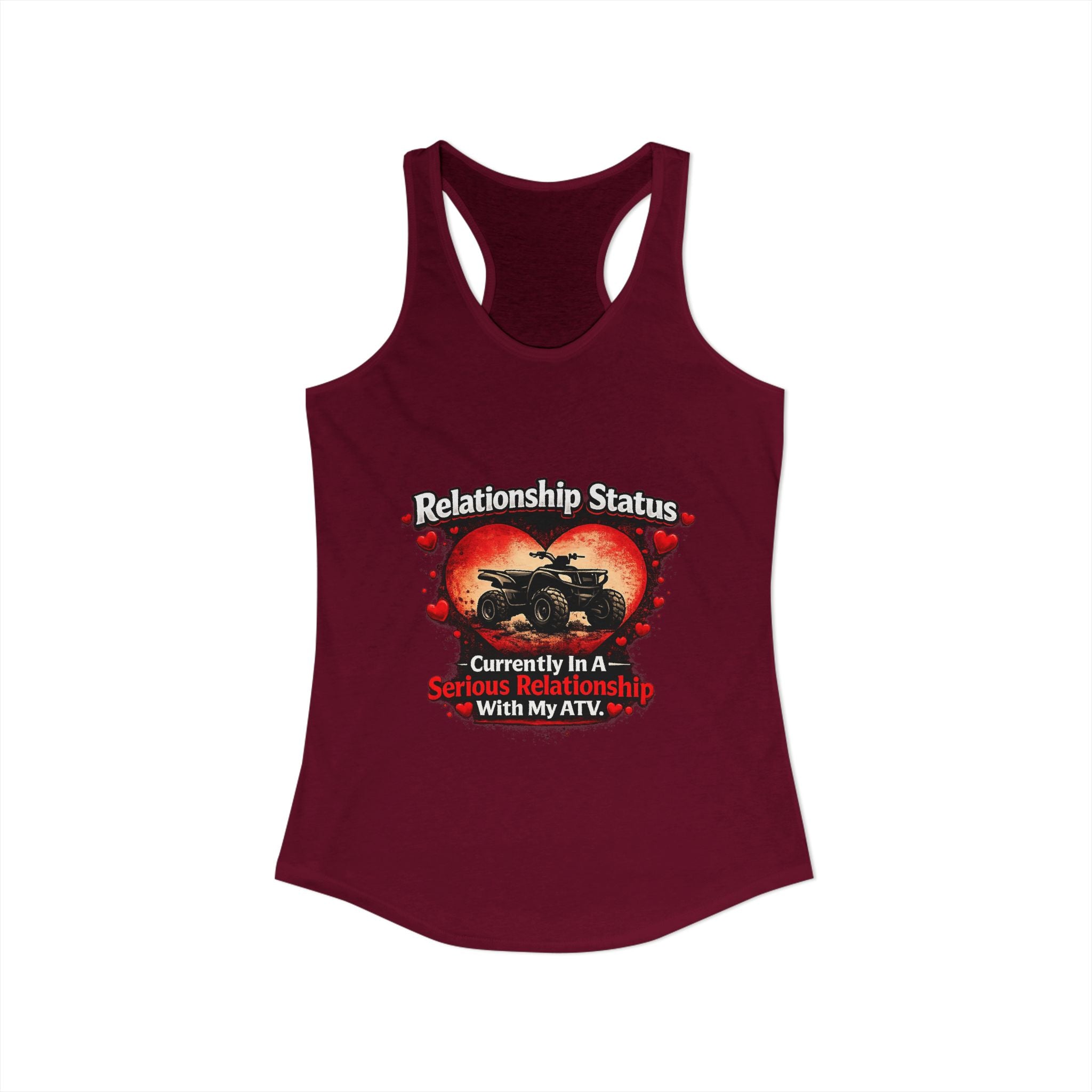 Relationship Status ATV Women's Ideal Racerback Tank