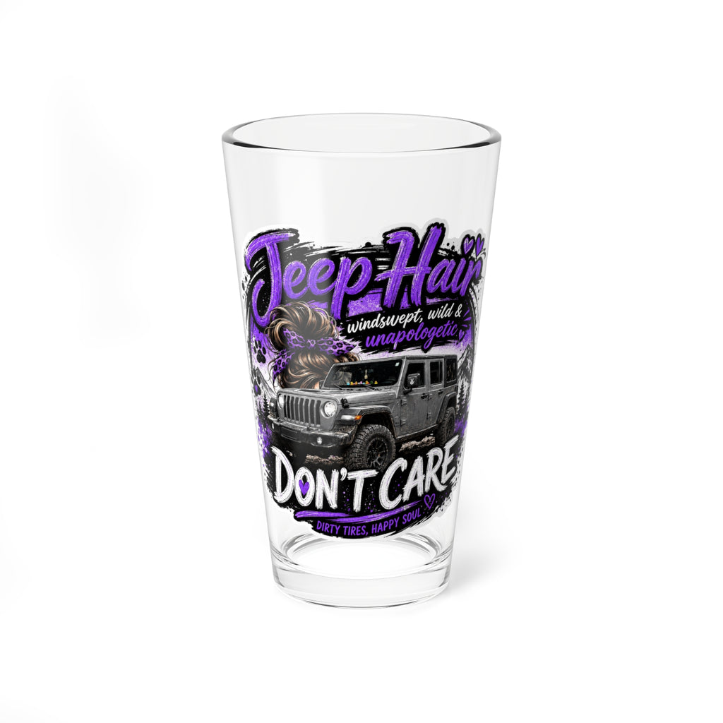 Jeep Hair Don't Care 16oz Mixing Glass – Jeep Lover Pint Glass