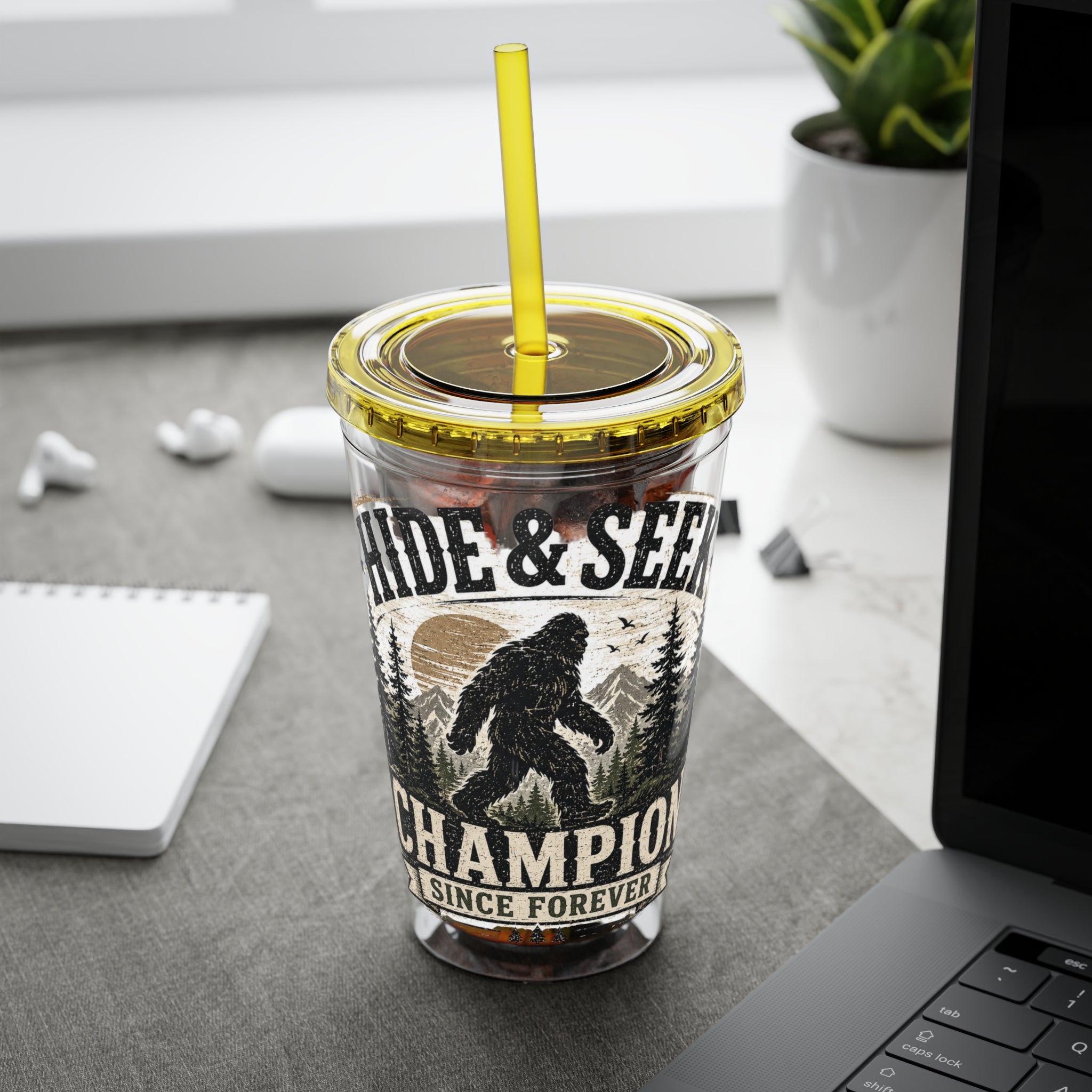 Hide & Seek Champion Since Forever Sunsplash Tumbler with Straw, 16oz