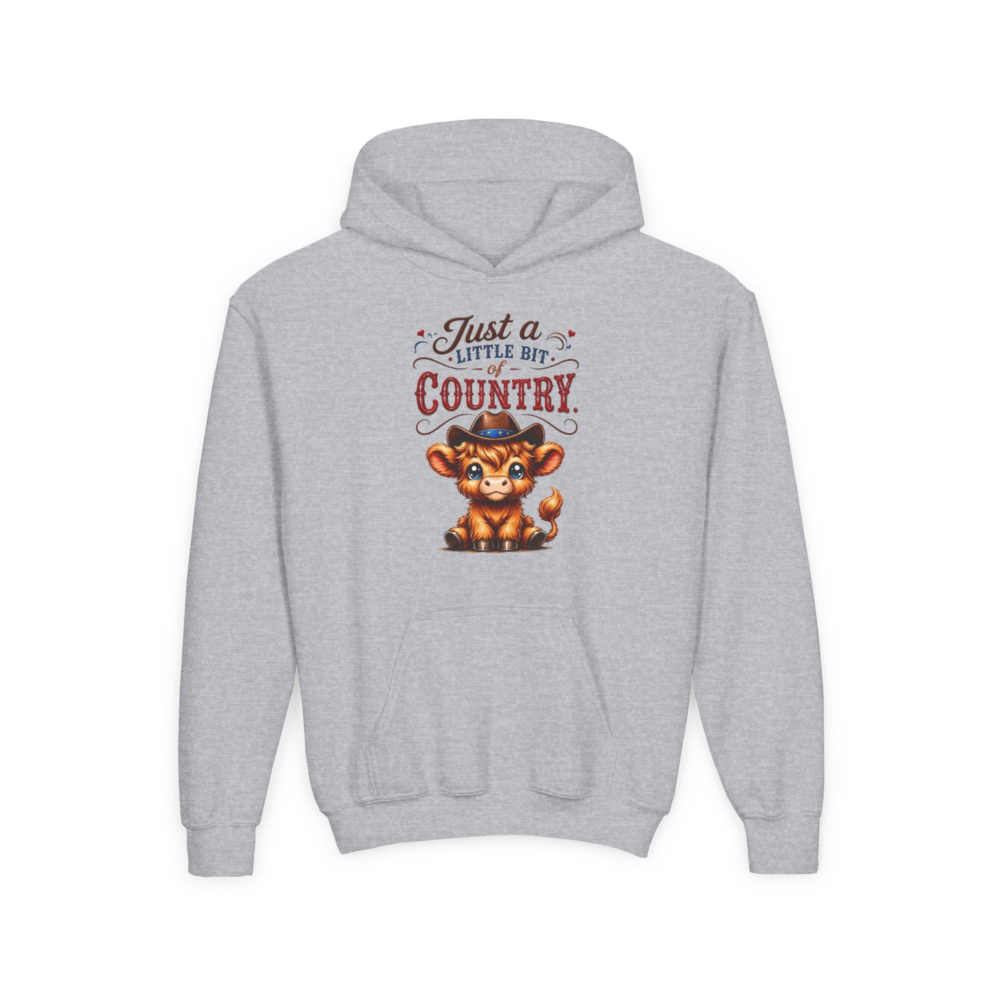 Just a Little Bit of Country Youth Heavy Blend Hooded Sweatshirt
