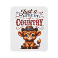 Just a Little Bit of Country Highland Cow Fleece Sherpa Blanket