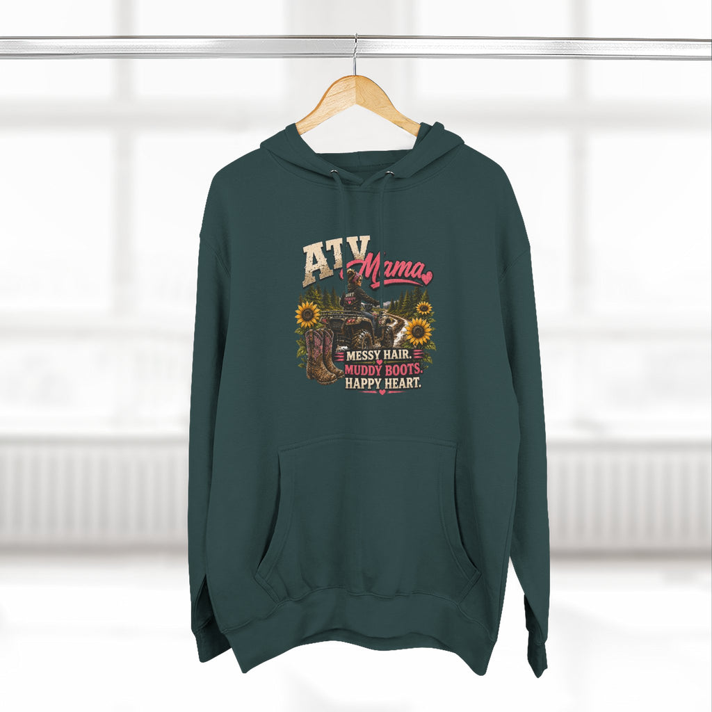 Mama Farm Hoodie — Messy Hair, Muddy Boots Graphic Sweatshirt