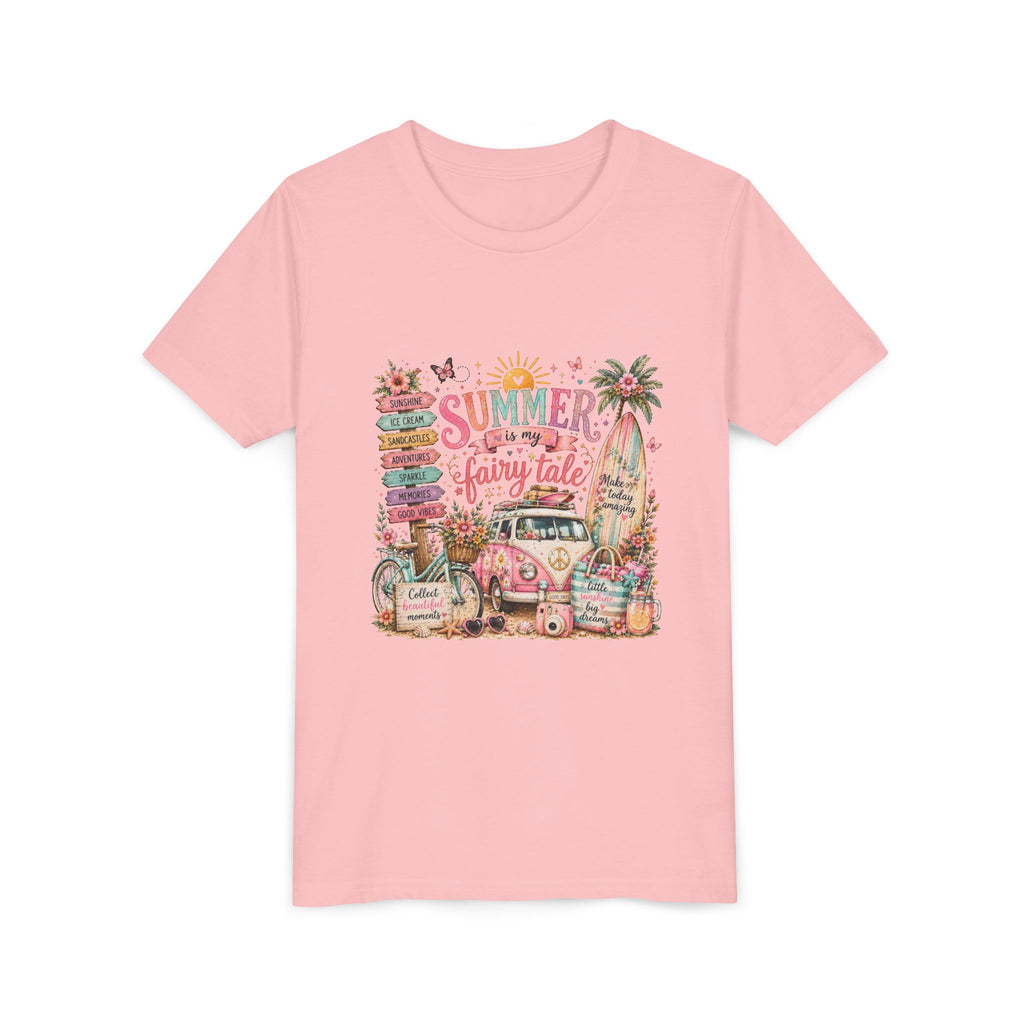 'Summer Fairy Tale' Retro Van Surf Graphic - Youth Tee