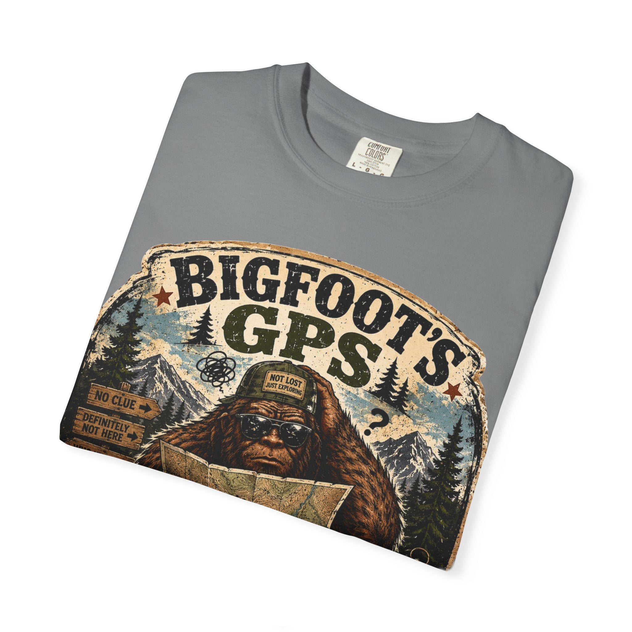 Bigfoot’s GPS Recalculating T-shirt