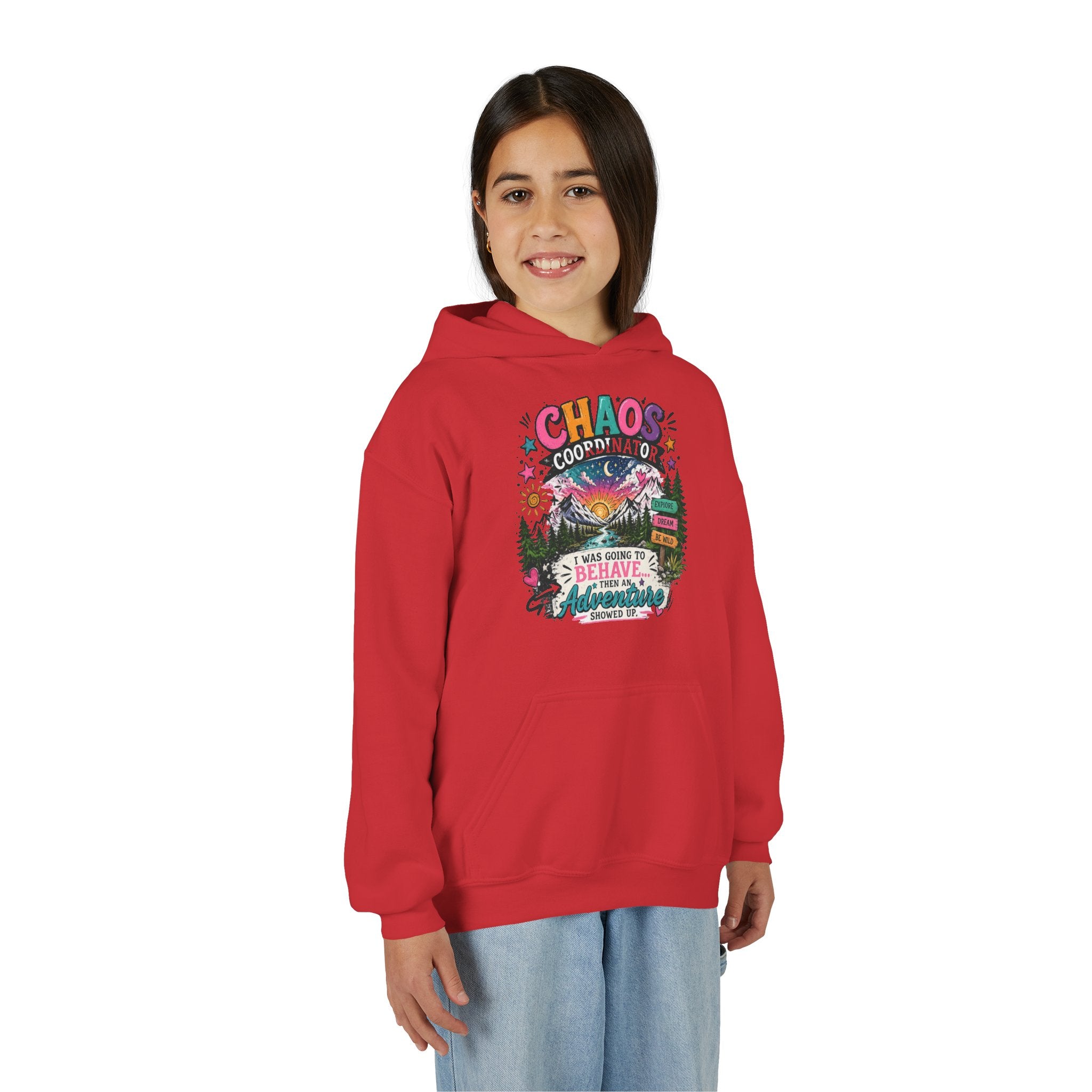 Chaos Coordinator Youth Heavy Blend Hooded Sweatshirt