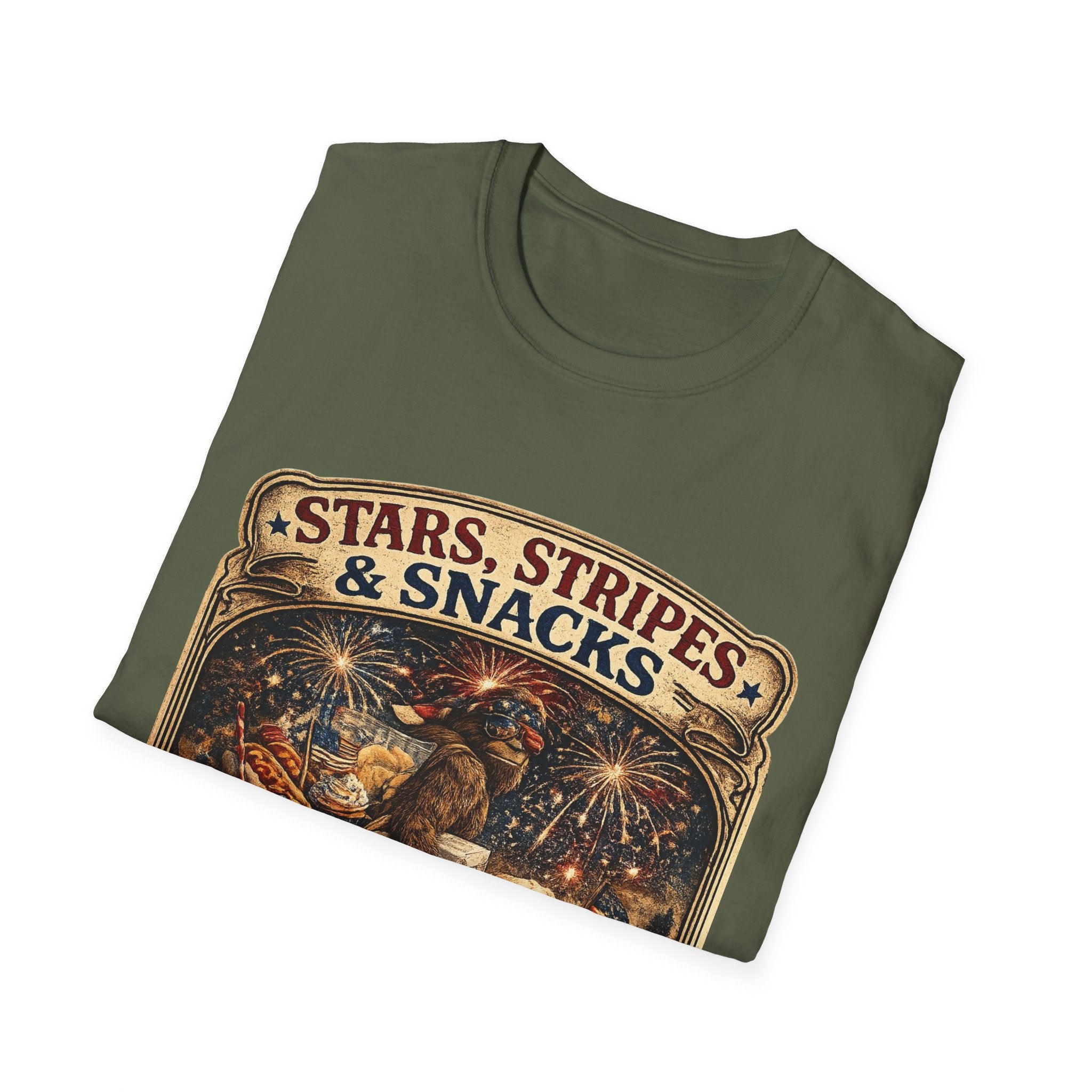 Patriotic 'Stars, Stripes & Snacks' T-Shirt