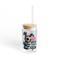 Cute on the Outside, Chaos on the Inside 16oz — Straw Glass Cup