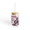 Chase the Dream Horse Pink Sipper Glass, 16oz