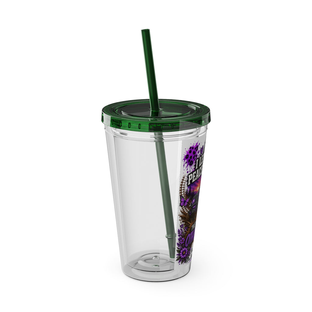 "I Left for a Peaceful Drive, The Mud Had Other Plans" Off‑Road Jeep Travel Cup — 16oz Tumbler with Straw