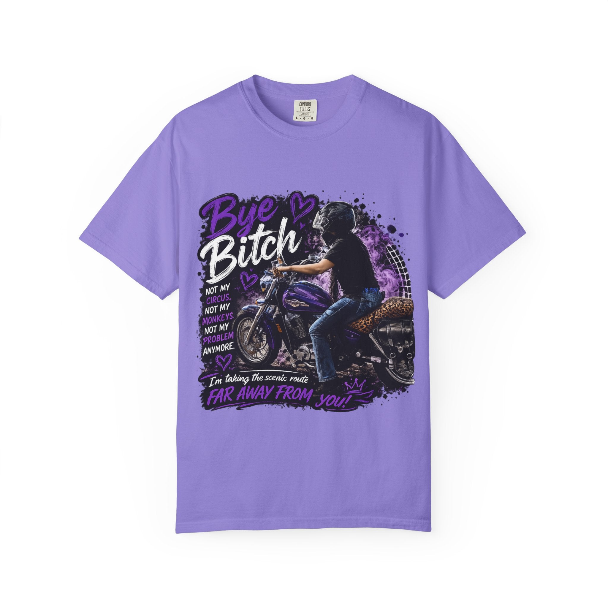 Bye Bitch Motorcycle T-Shirt — Women's Rider Graphic Tee