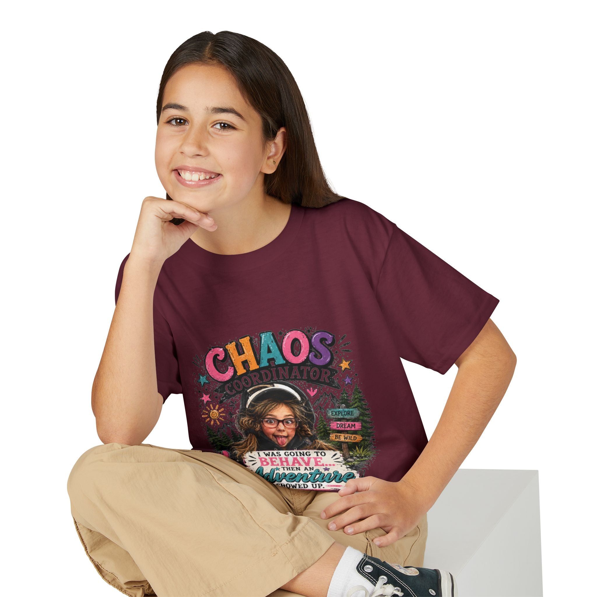 "Chaos Coordinator" Adventure Graphic Kids Tee - Youth T-Shirt -