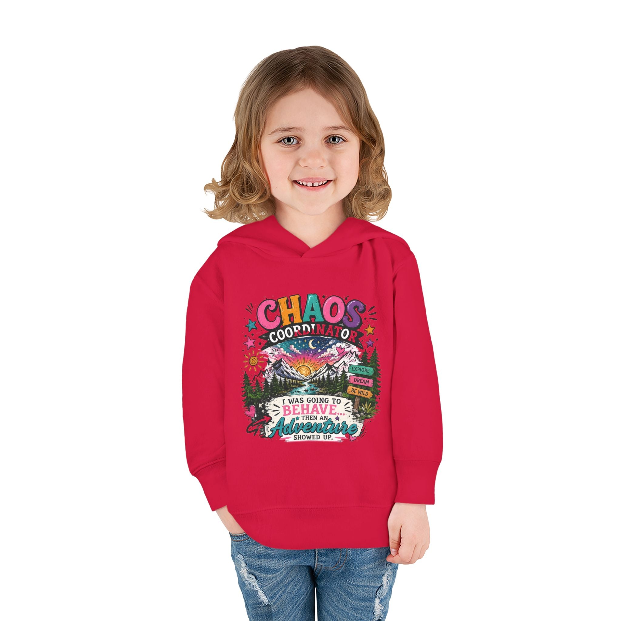 Chaos Coordinator Toddler Pullover Fleece Hoodie