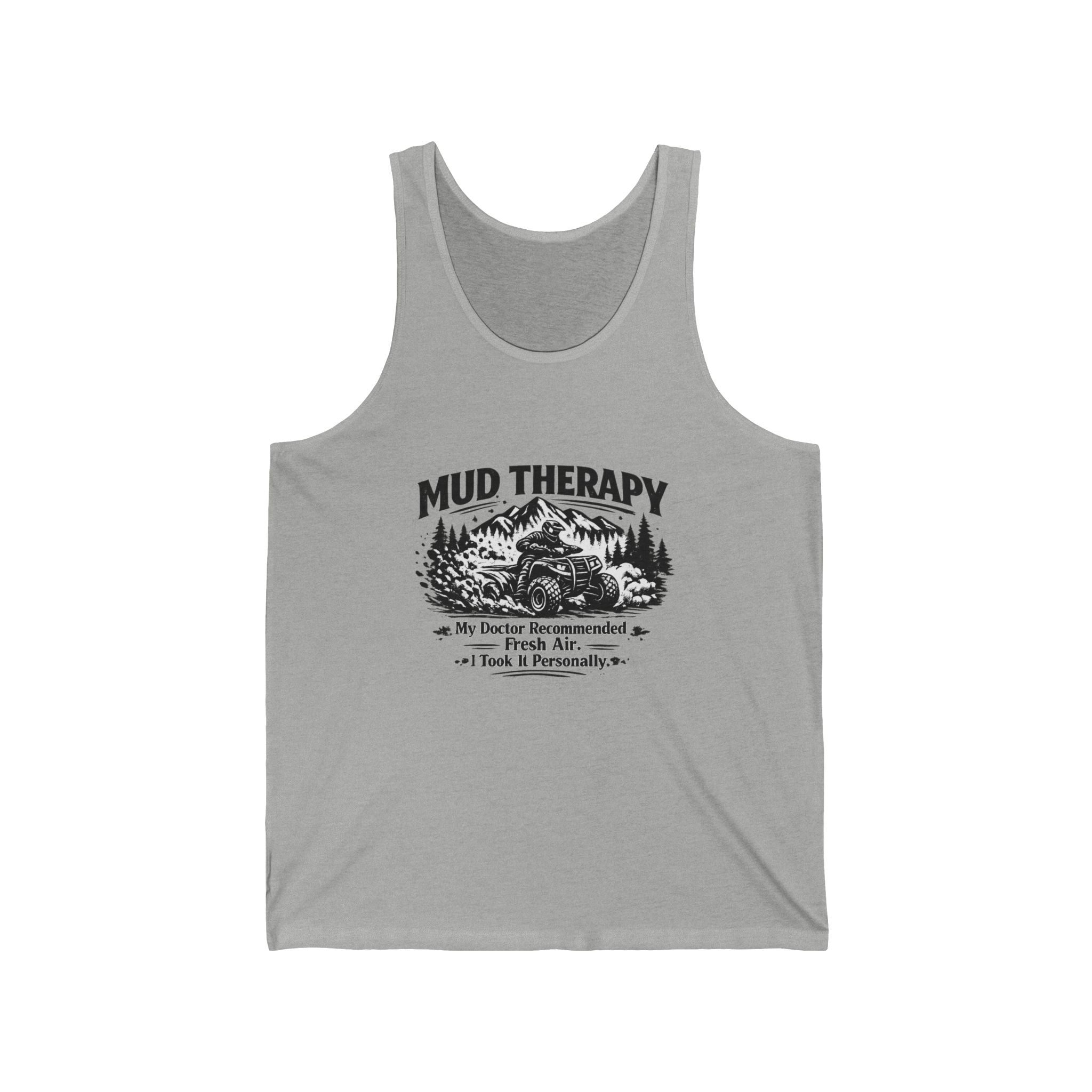 Mud Therapy Tank Top — Off‑Road Jeeping Humor Tank for Outdoor Enthusiasts