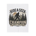 Hide & Seek Champion Since Forever Bigfoot Velveteen Plush Blanket