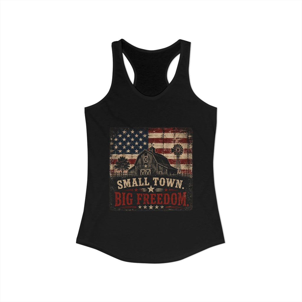 Small Town Big Freedom 4th of July Tank Top