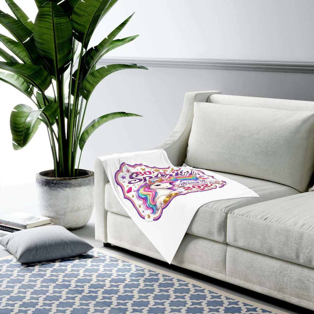 Born to Sparkle Unicorn Baby Swaddle Blanket — Making Magic Since 2024