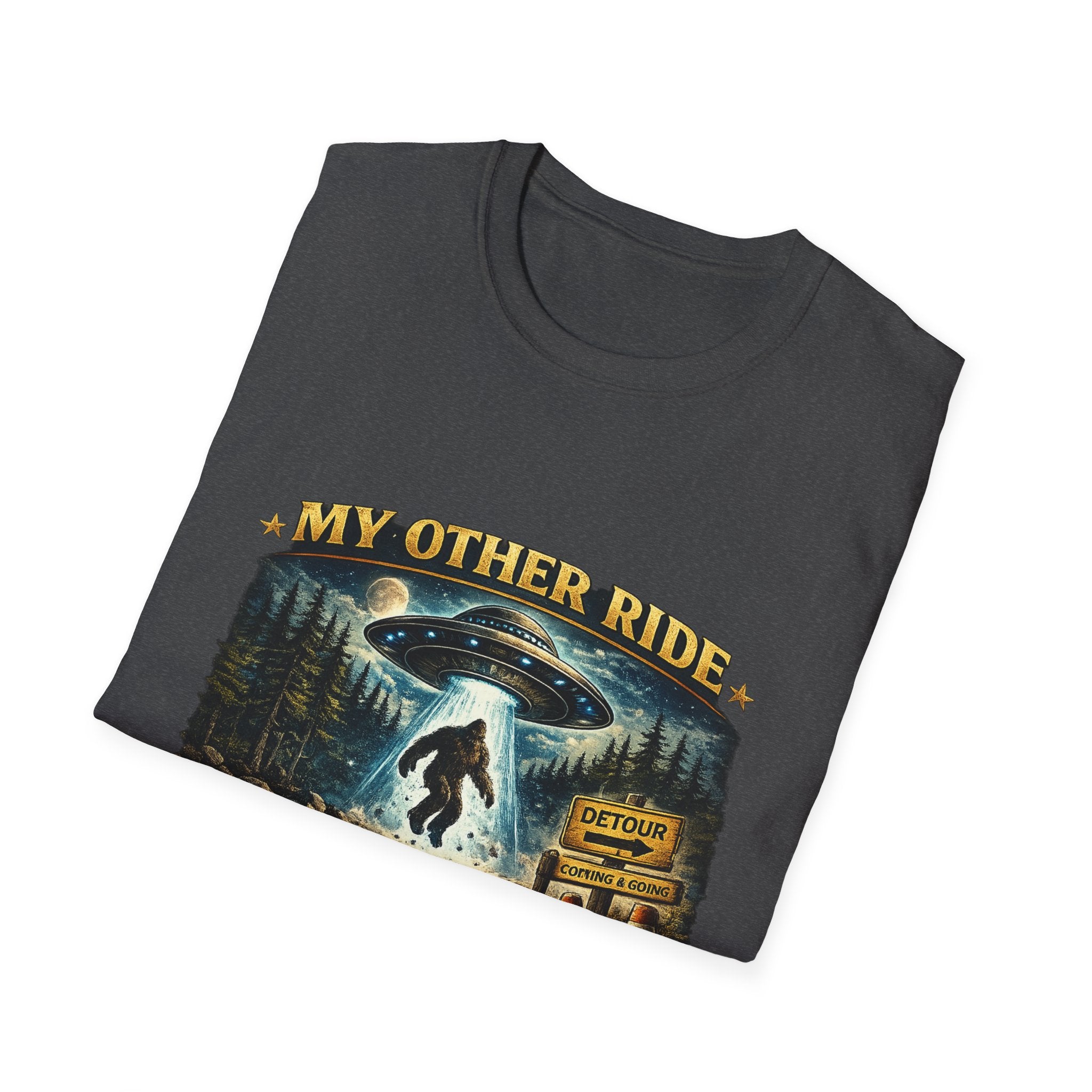 UFO Tee — "My Other Ride is Unconfirmed" Alien Abduction T-Shirt