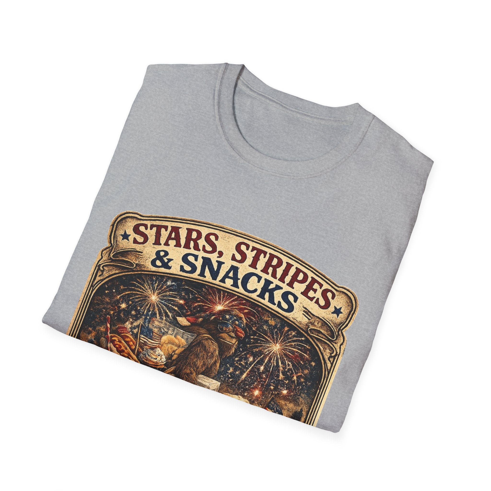 Patriotic 'Stars, Stripes & Snacks' T-Shirt