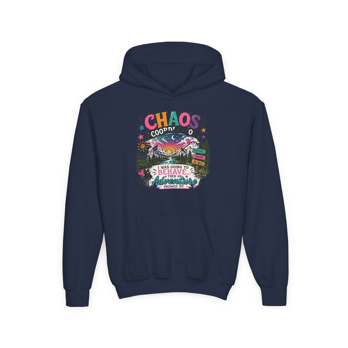 Chaos Coordinator Youth Heavy Blend Hooded Sweatshirt