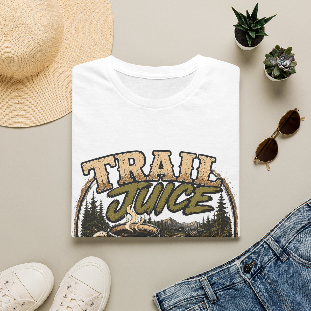 Trail Juice T-Shirt — Vintage Outdoor Camping Graphic