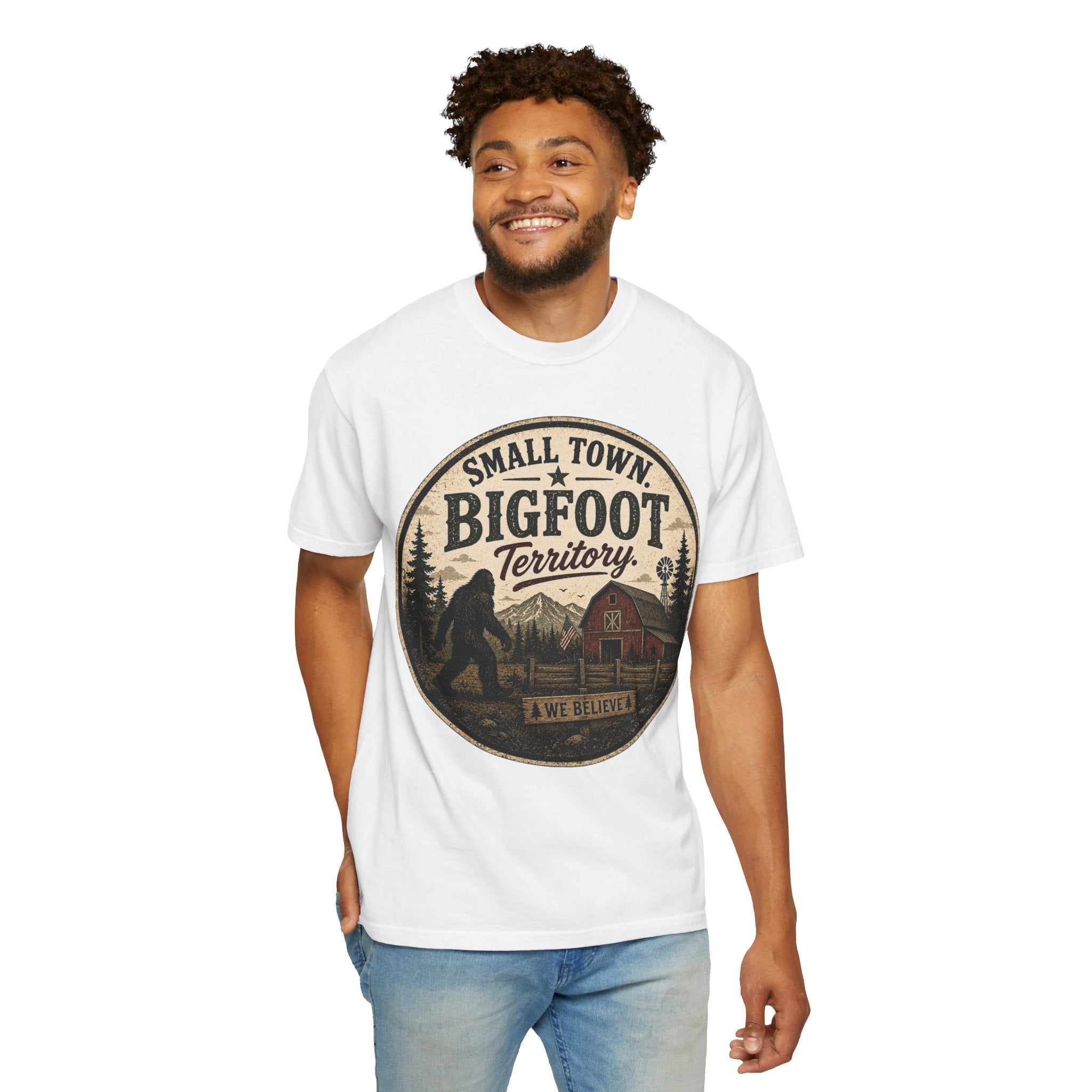 Small Town Bigfoot Territory T-shirt