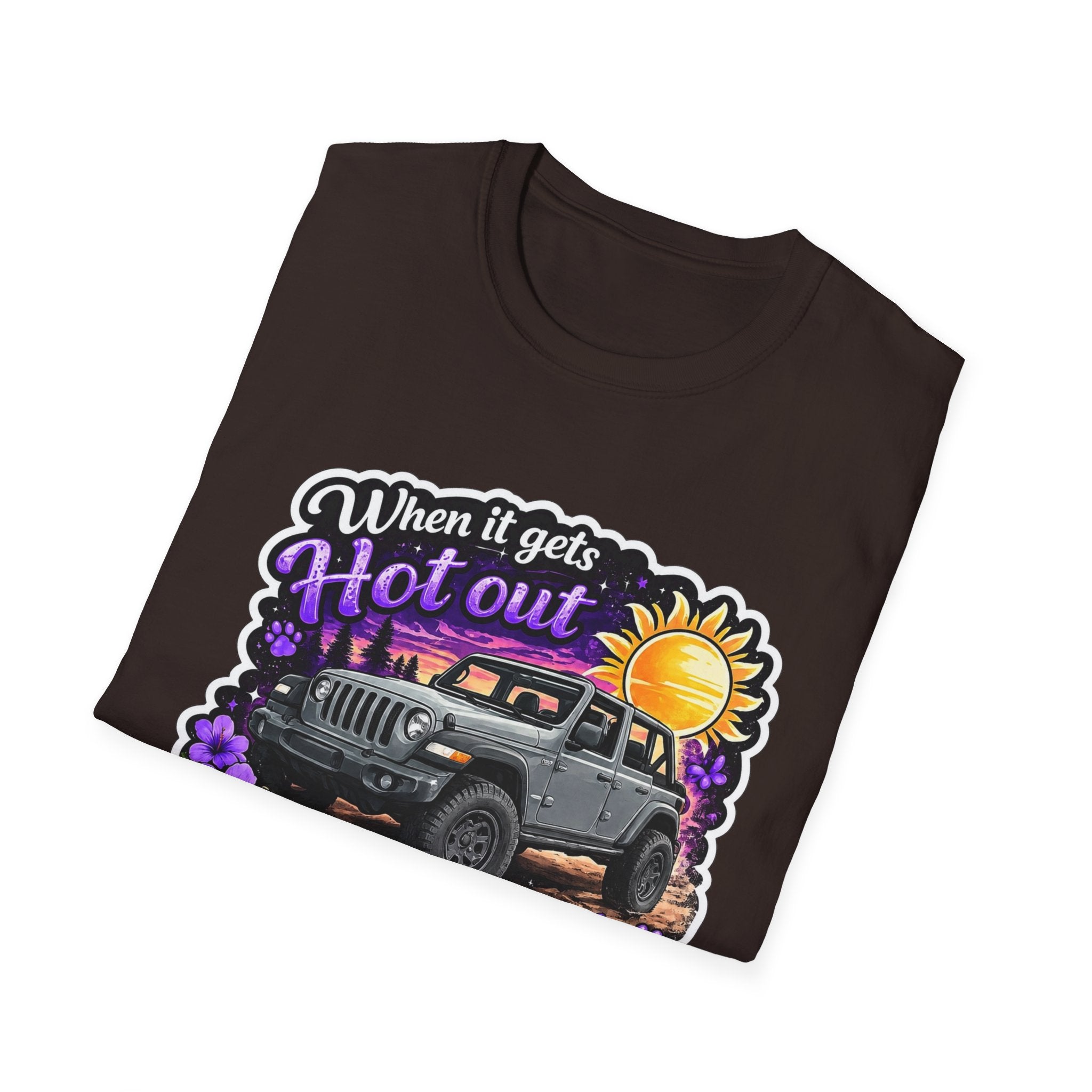 When It Gets Hot (Purple) Unisex Softstyle T-Shirt