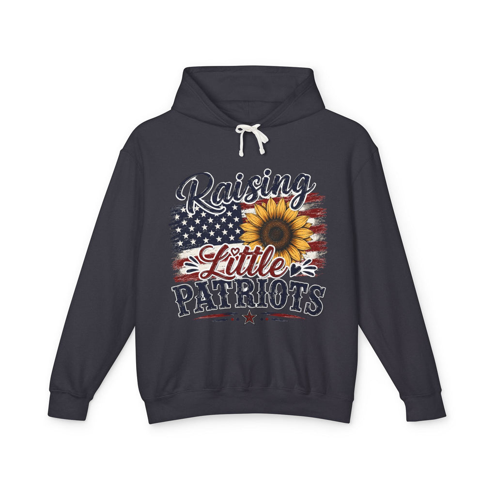 Raising Little Patriots 4th of July Hoodie — Patriotic Independence Day Sweatshirt