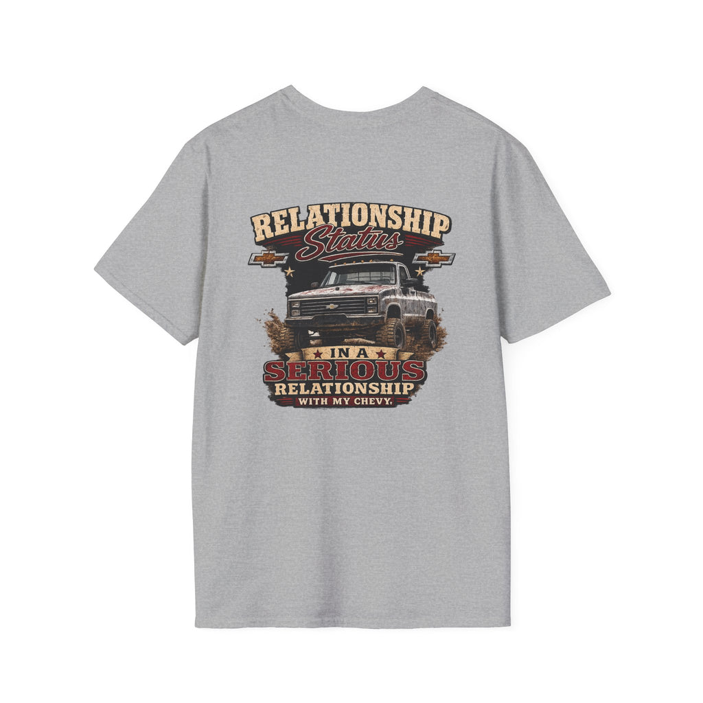 Relationship Status - Chevrolet K30 Vintage Truck Pocket T-Shirt