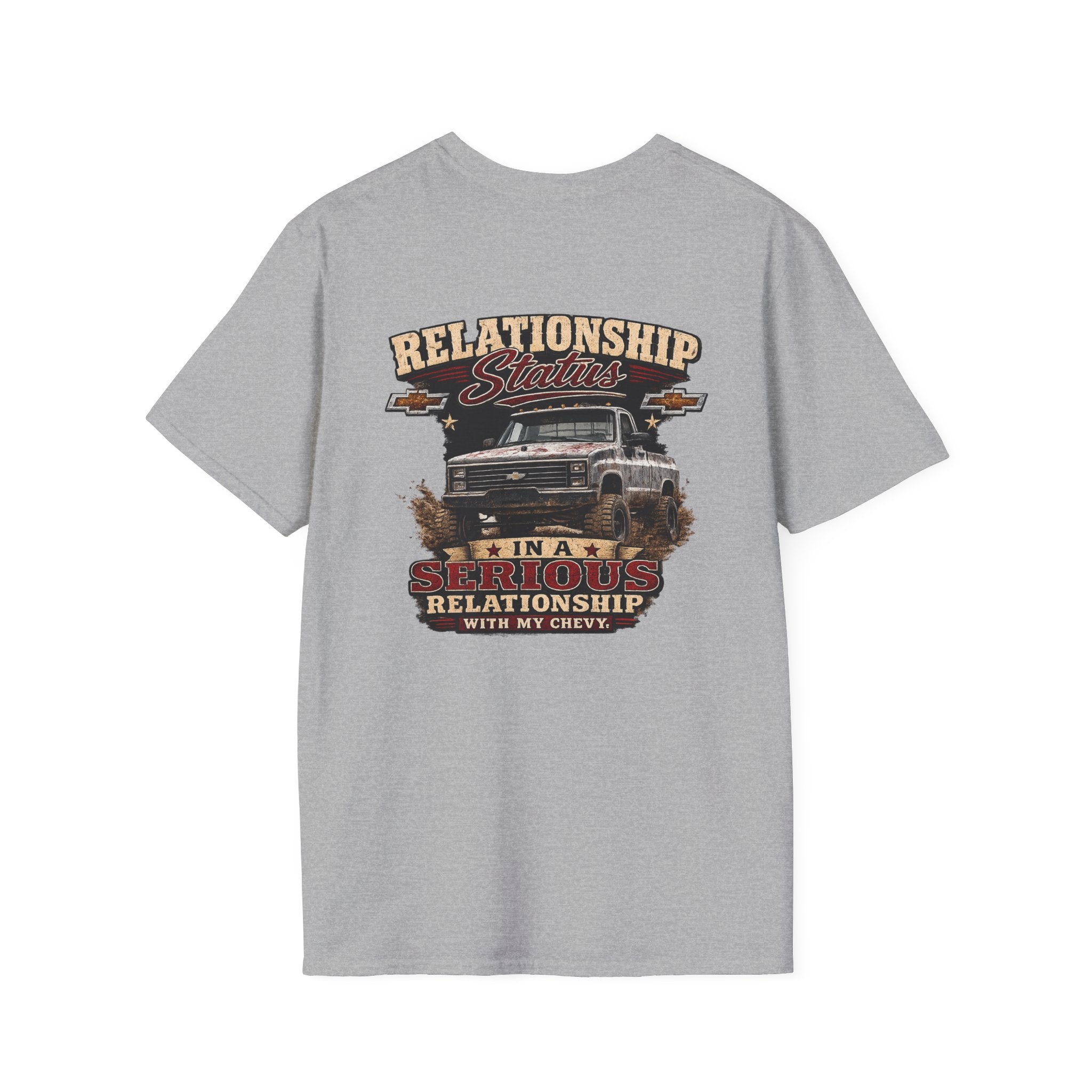 Relationship Status - Chevrolet K30 Vintage Truck Pocket T-Shirt