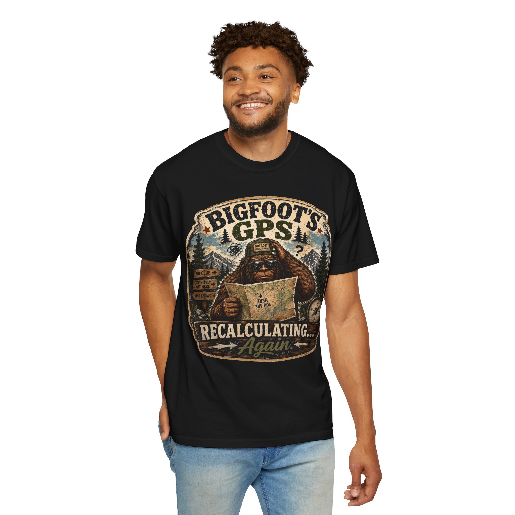 Bigfoot’s GPS Recalculating T-shirt