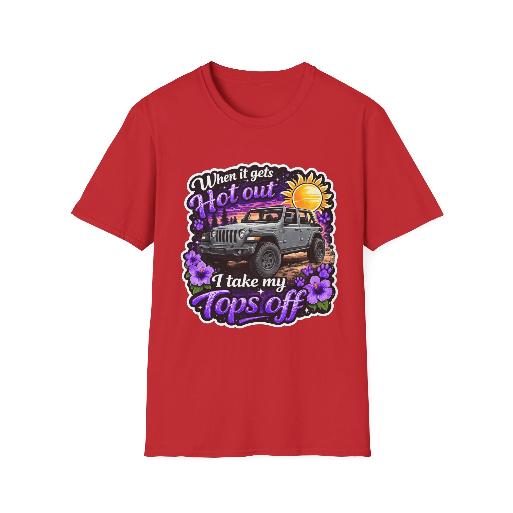 When It Gets Hot (Purple) Unisex Softstyle T-Shirt