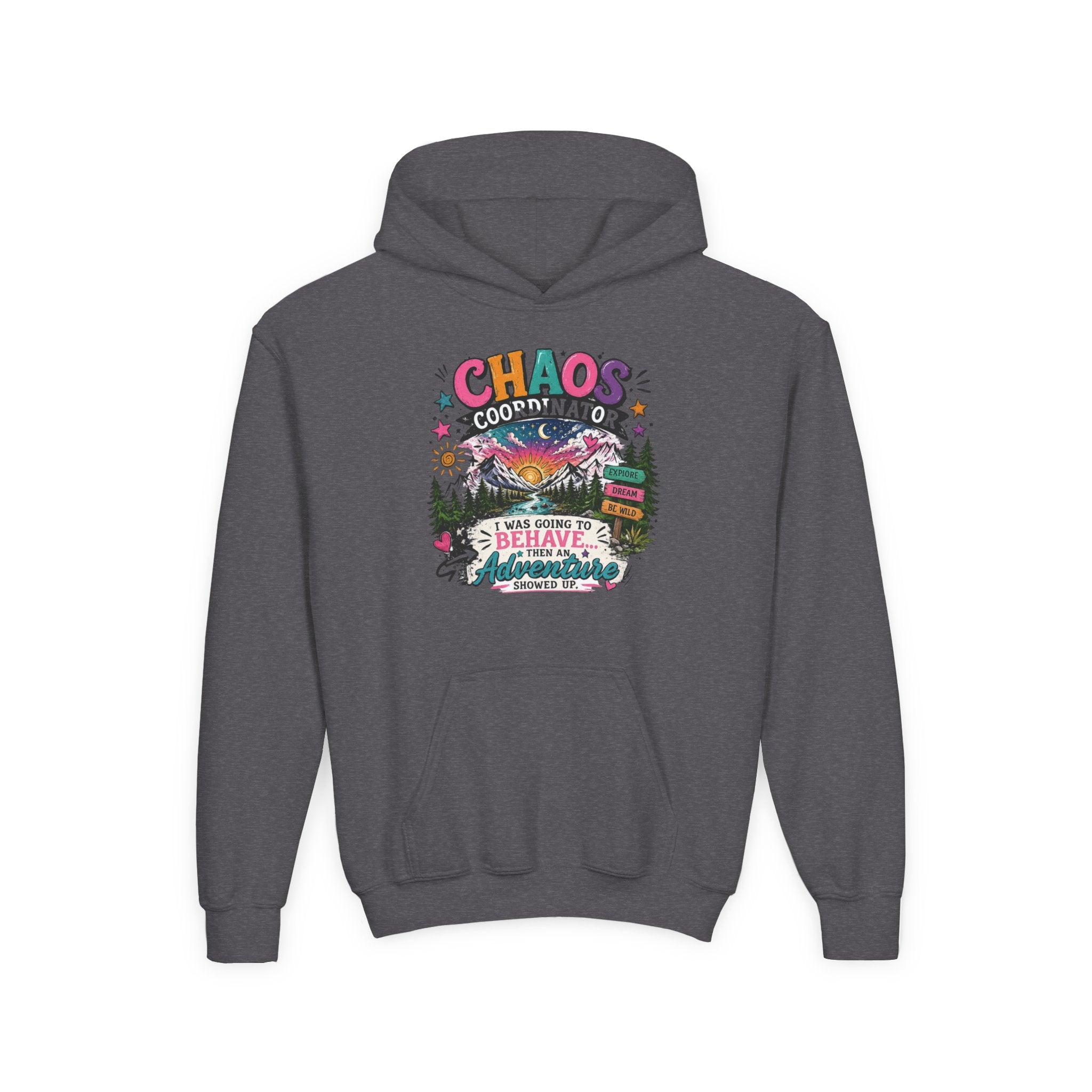 Chaos Coordinator Youth Heavy Blend Hooded Sweatshirt