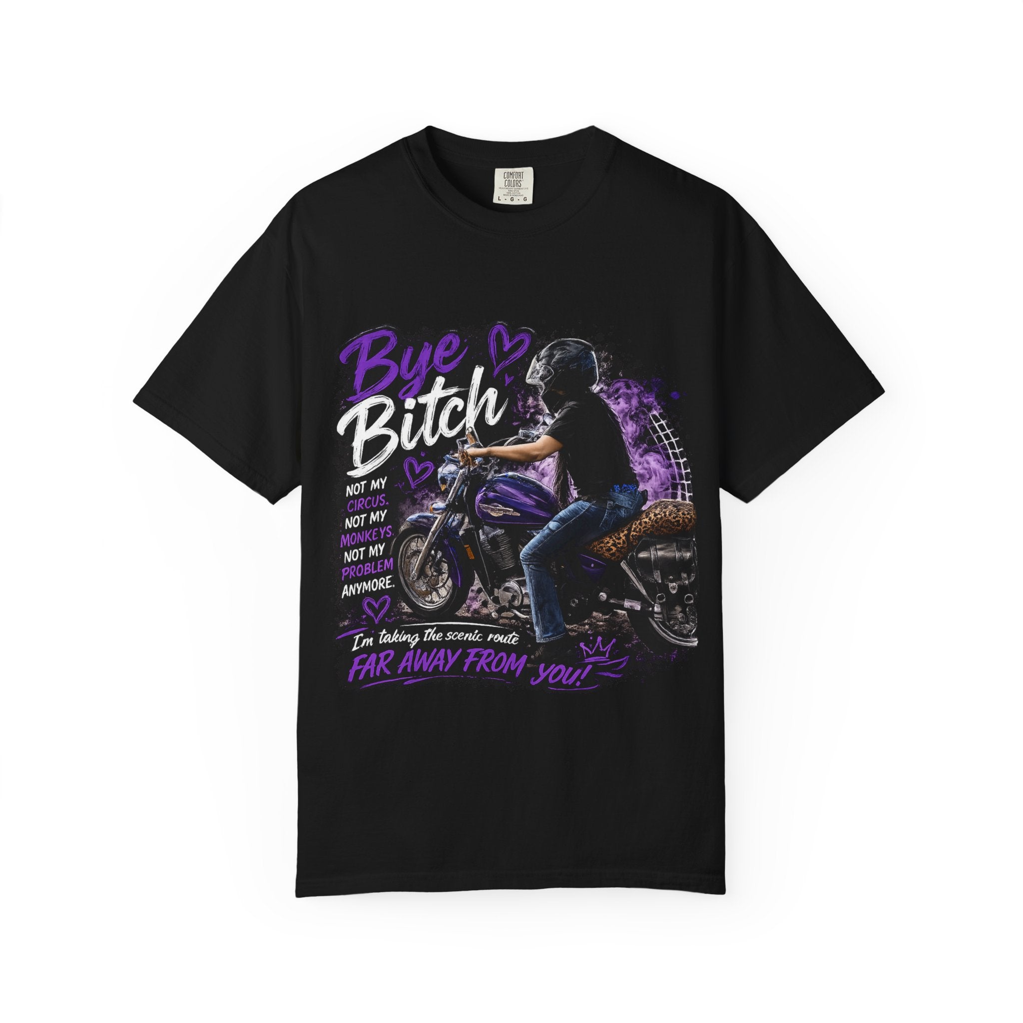 Bye Bitch Motorcycle T-Shirt — Women's Rider Graphic Tee