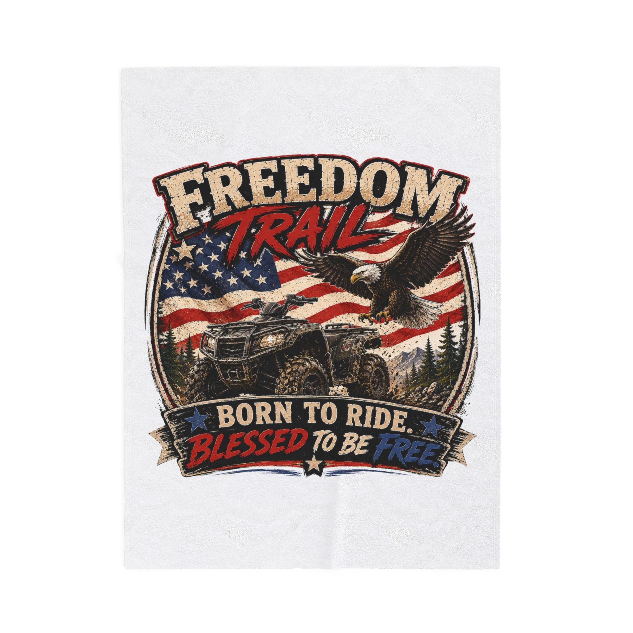 Freedom Trail Velveteen Plush Blanket