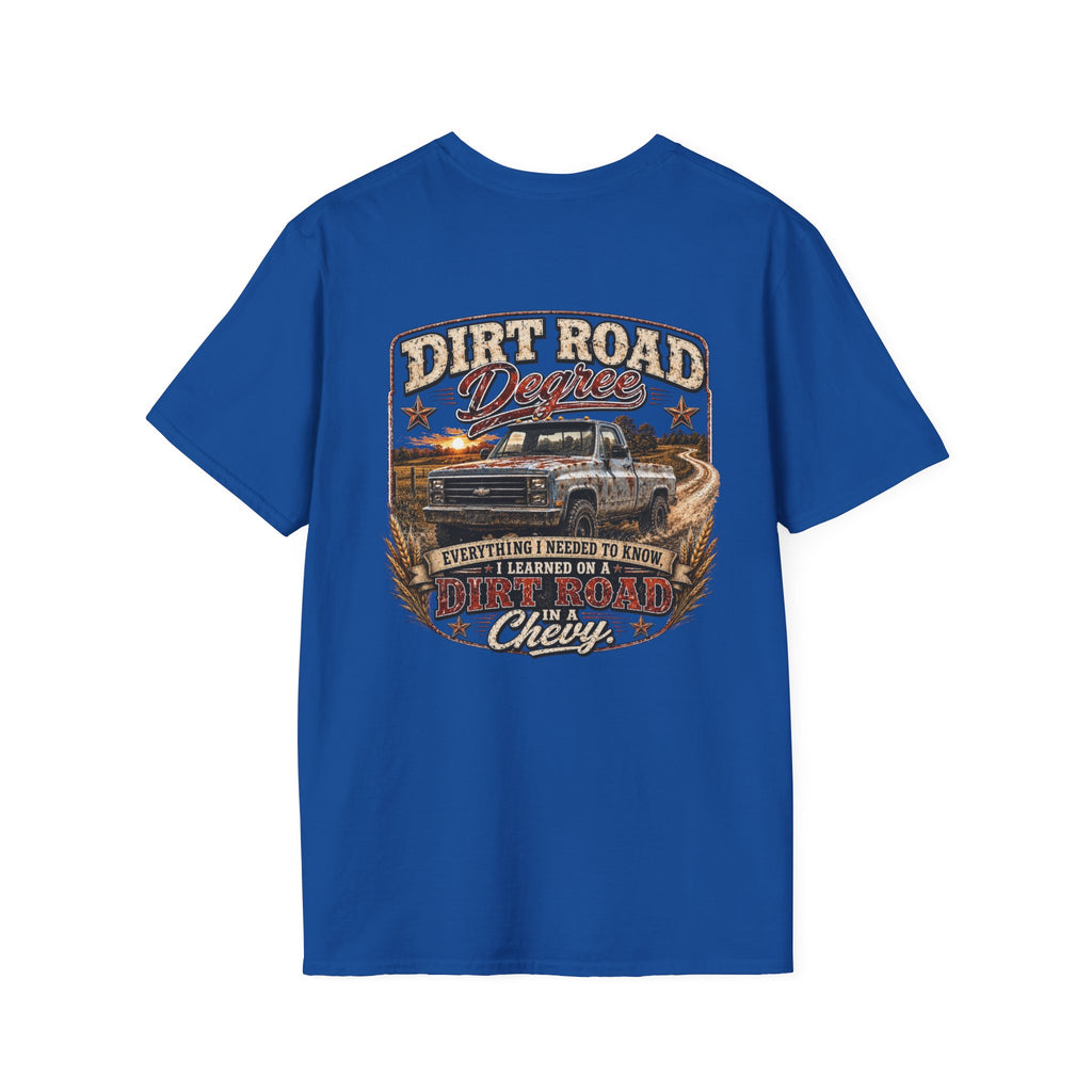 Dirt Road Degree - Chevrolet K30 Vintage Badge T-Shirt