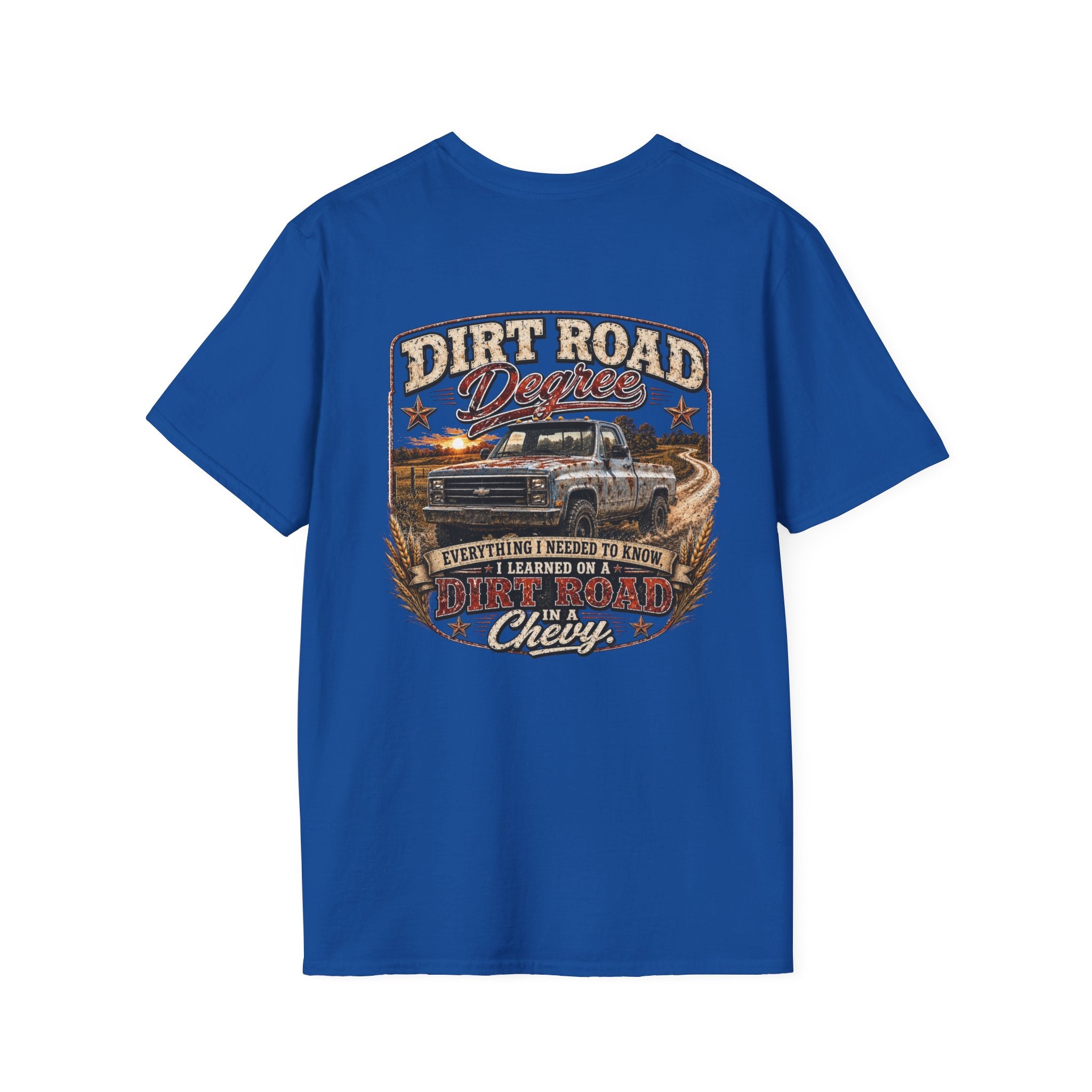 Dirt Road Degree - Chevrolet K30 Vintage Badge T-Shirt