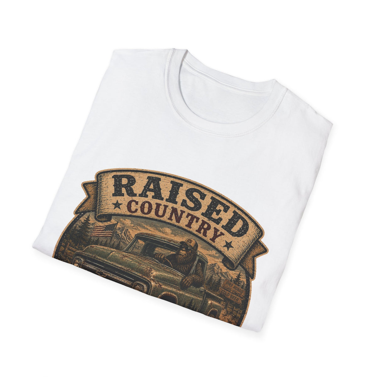 Raised Country T-Shirt — "Too Country for City Problems" Vintage Truck Tee