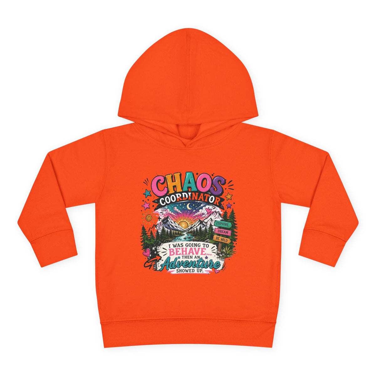 Chaos Coordinator Toddler Pullover Fleece Hoodie