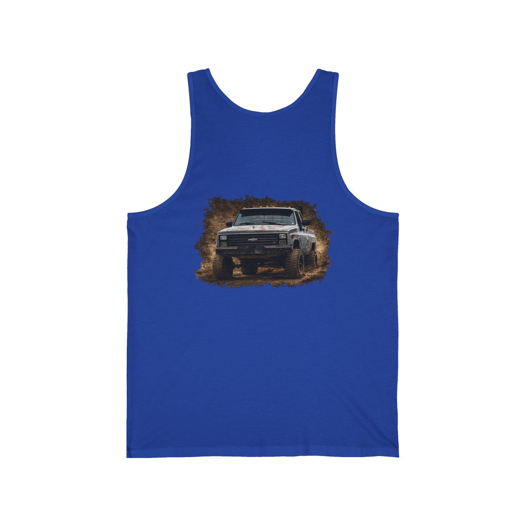 Off‑Road Pickup Tank Top — K30 Badge & Rugged Truck Graphic