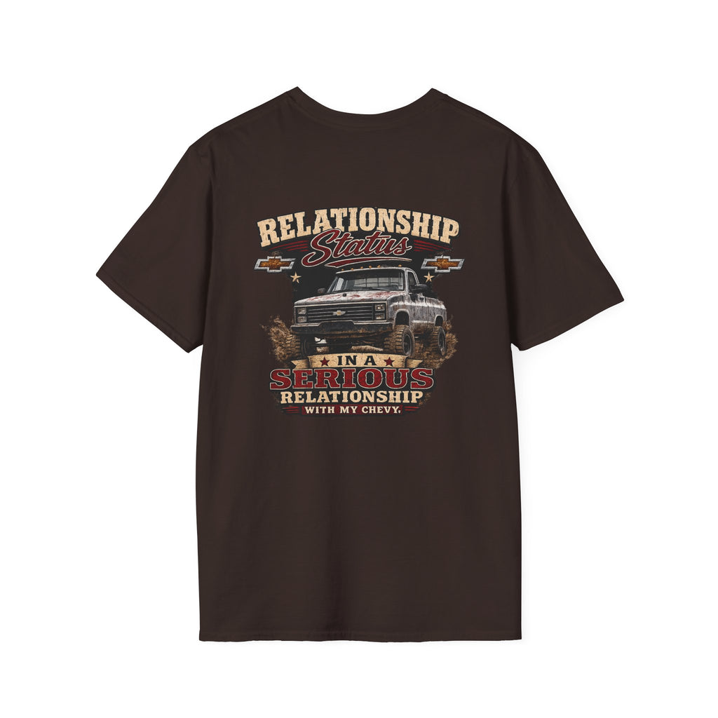 Relationship Status - Chevrolet K30 Vintage Truck Pocket T-Shirt
