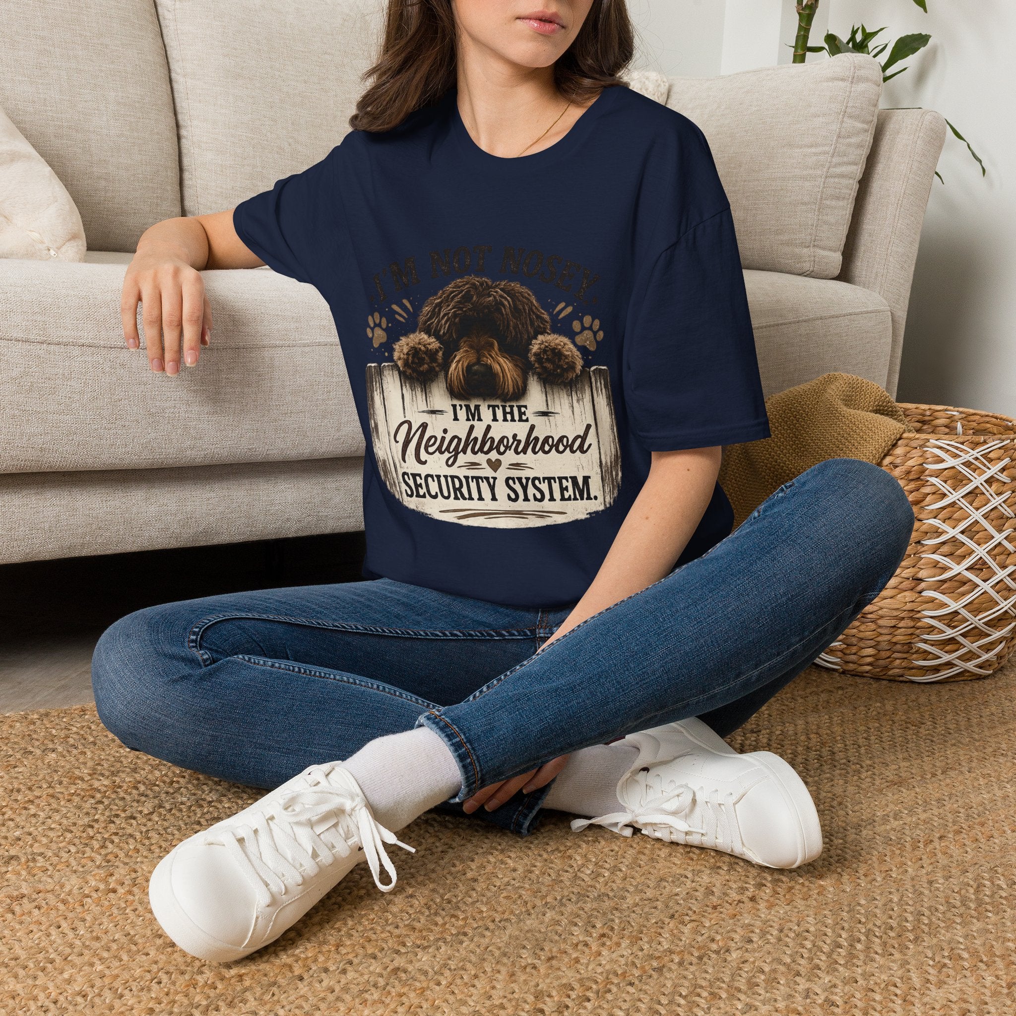 'I'm Not Nosey I'm the Neighborhood Security System' - Unisex Softstyle T-Shirt