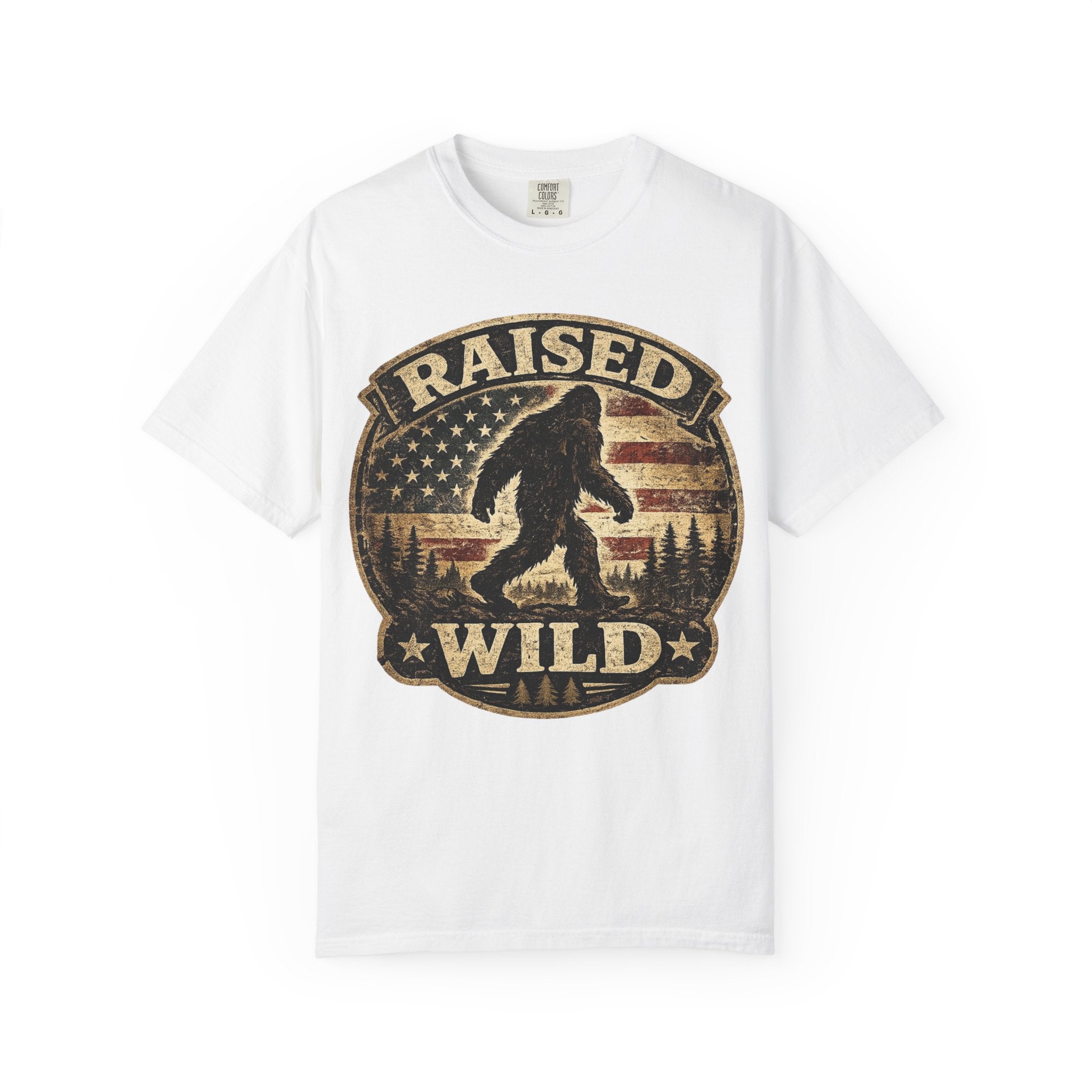 Raised Wild Bigfoot T-shirt