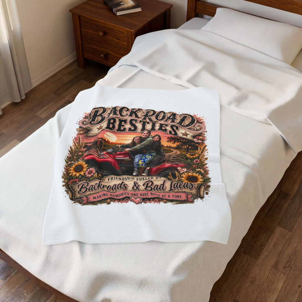 Backroad Besties Velveteen Plush Blanket