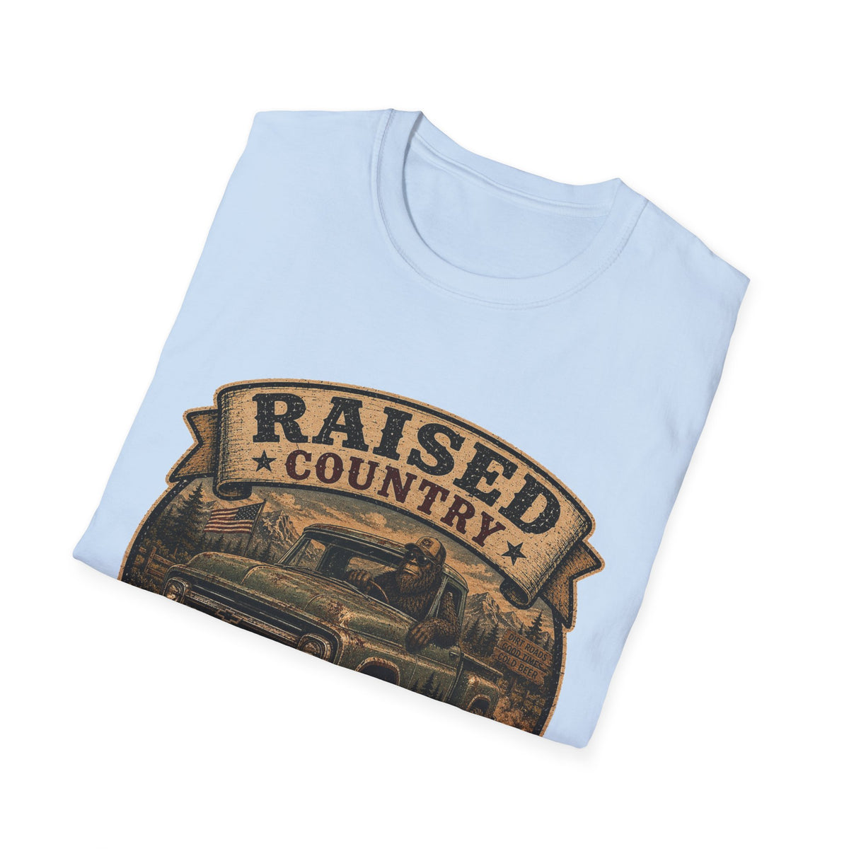 Raised Country T-Shirt — "Too Country for City Problems" Vintage Truck Tee