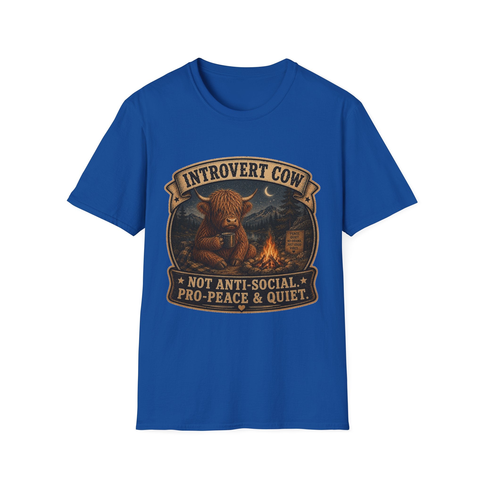 Inrovert Highland Cow Unisex Softstyle T-Shirt
