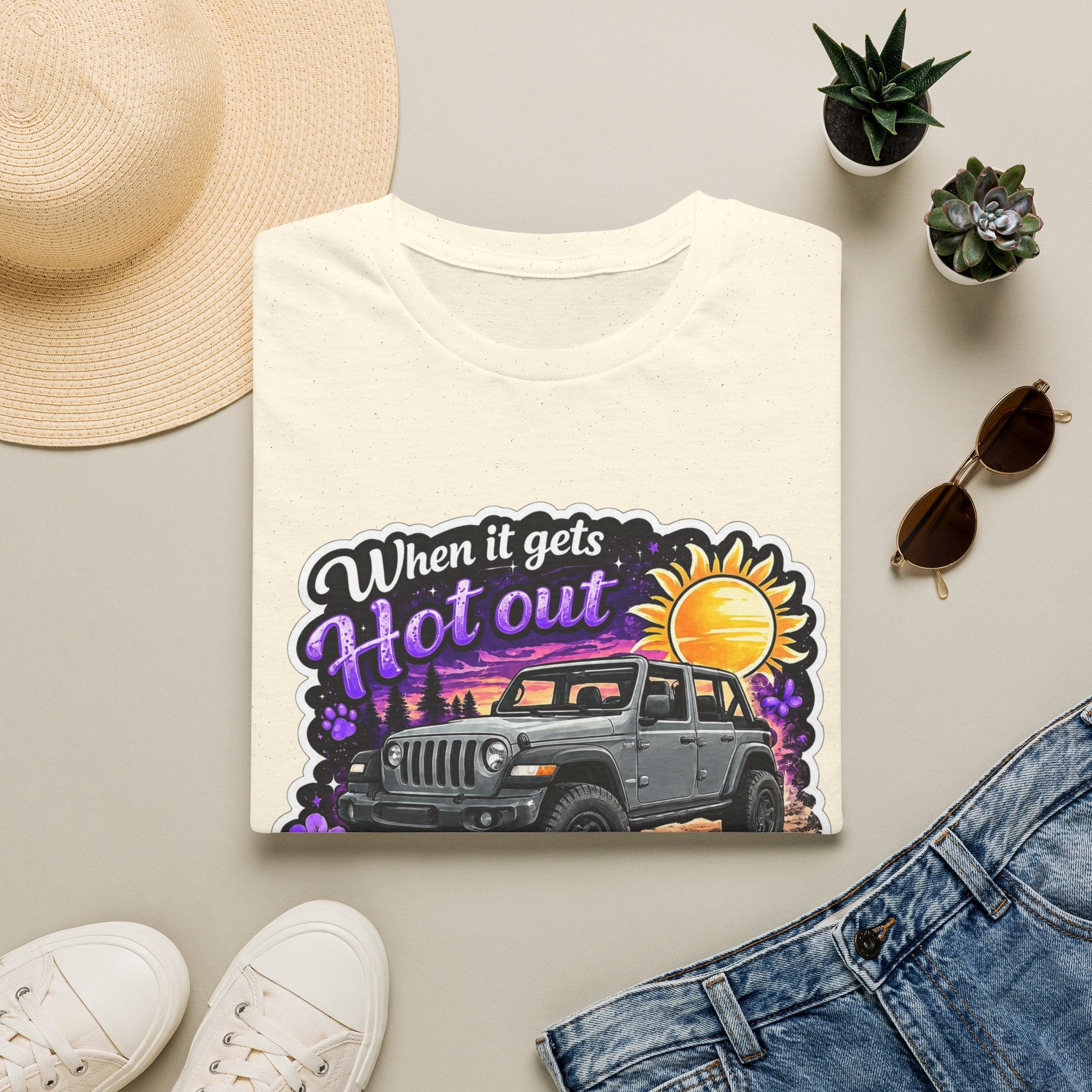 When It Gets Hot (Purple) Unisex Softstyle T-Shirt