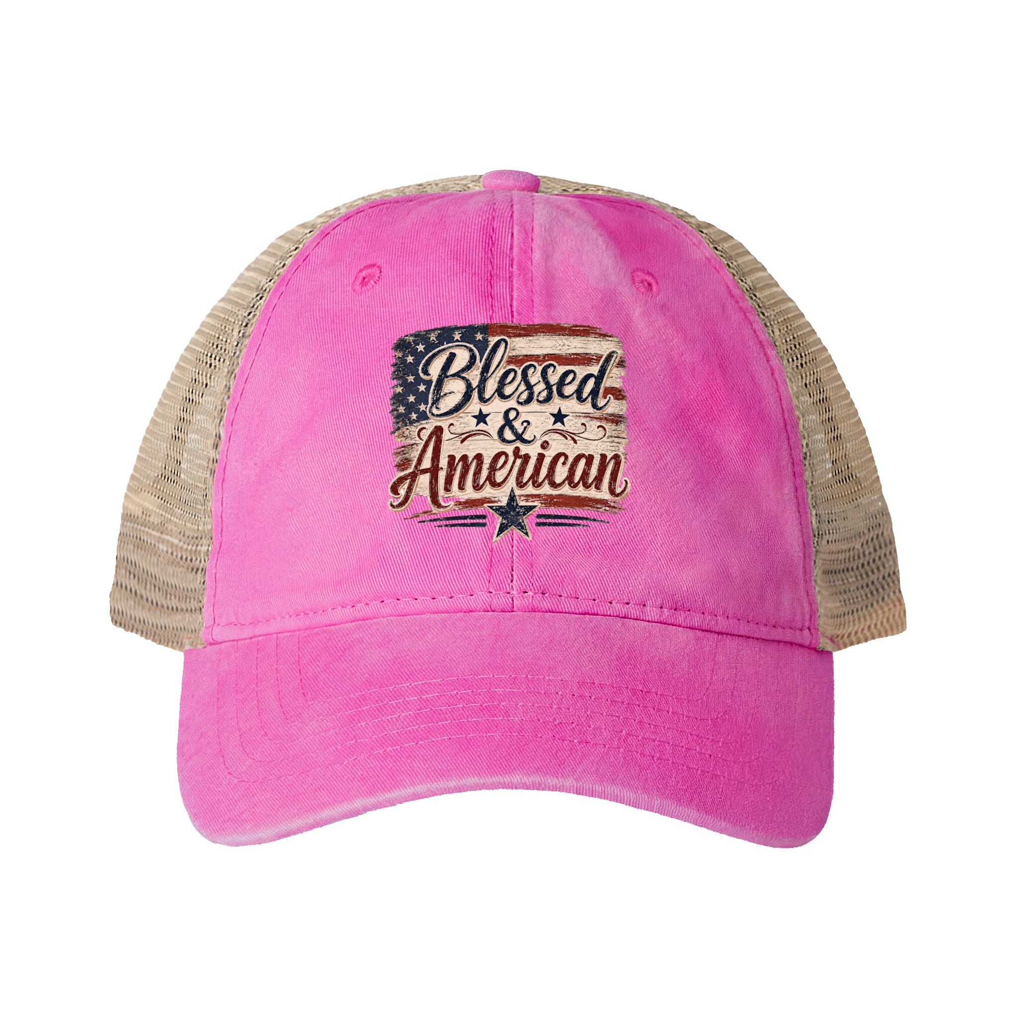 Women's Washed Mesh-Back Cap