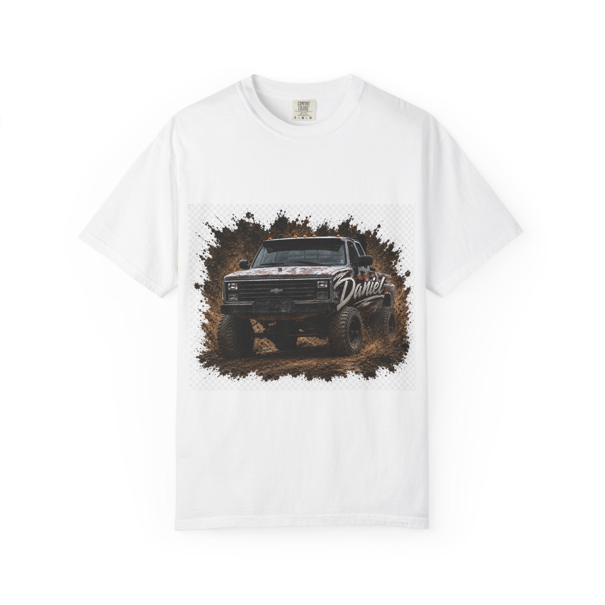 Off-Road Mud Truck T-Shirt — Vintage 4x4 Pickup Graphic Tee "Daniel"