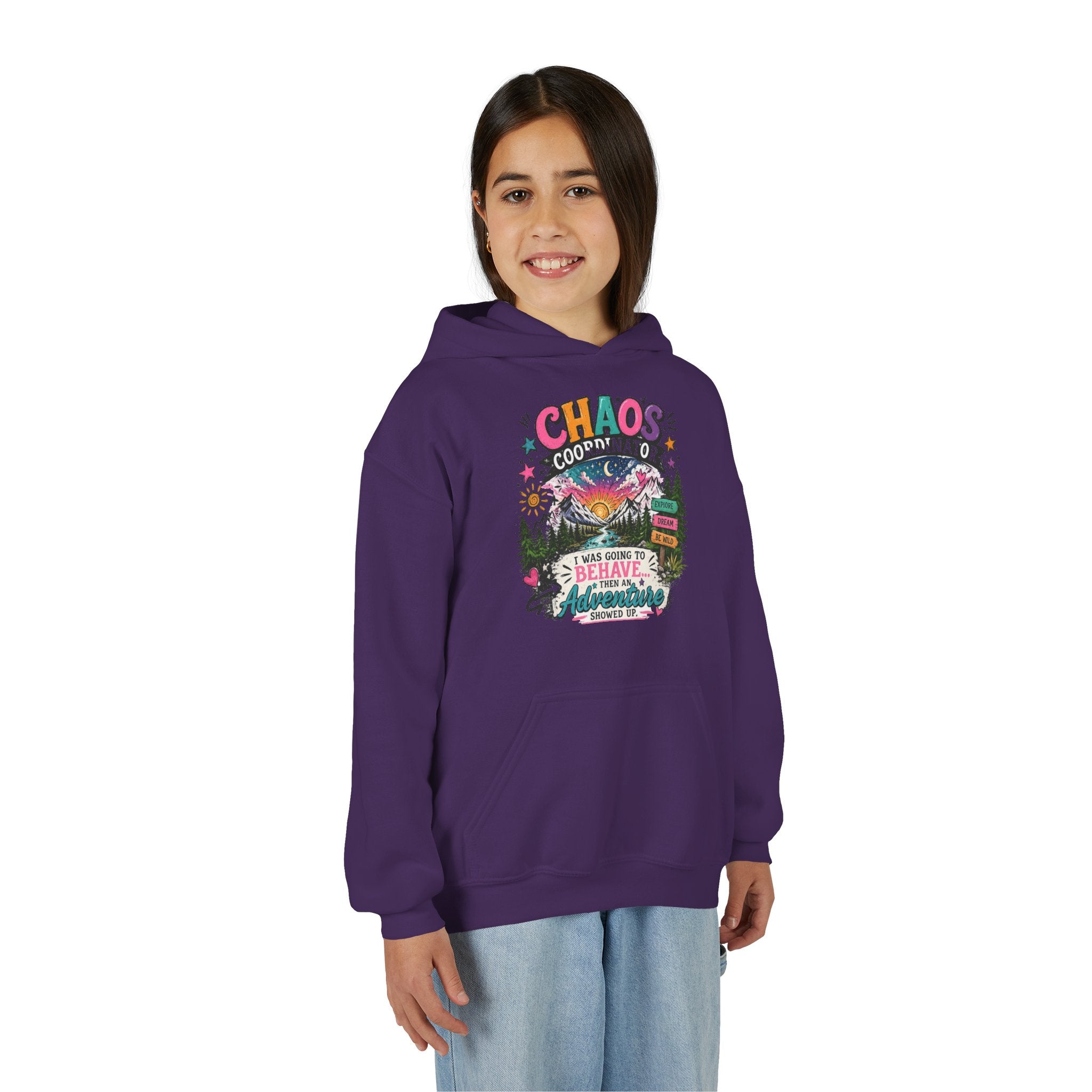 Chaos Coordinator Youth Heavy Blend Hooded Sweatshirt